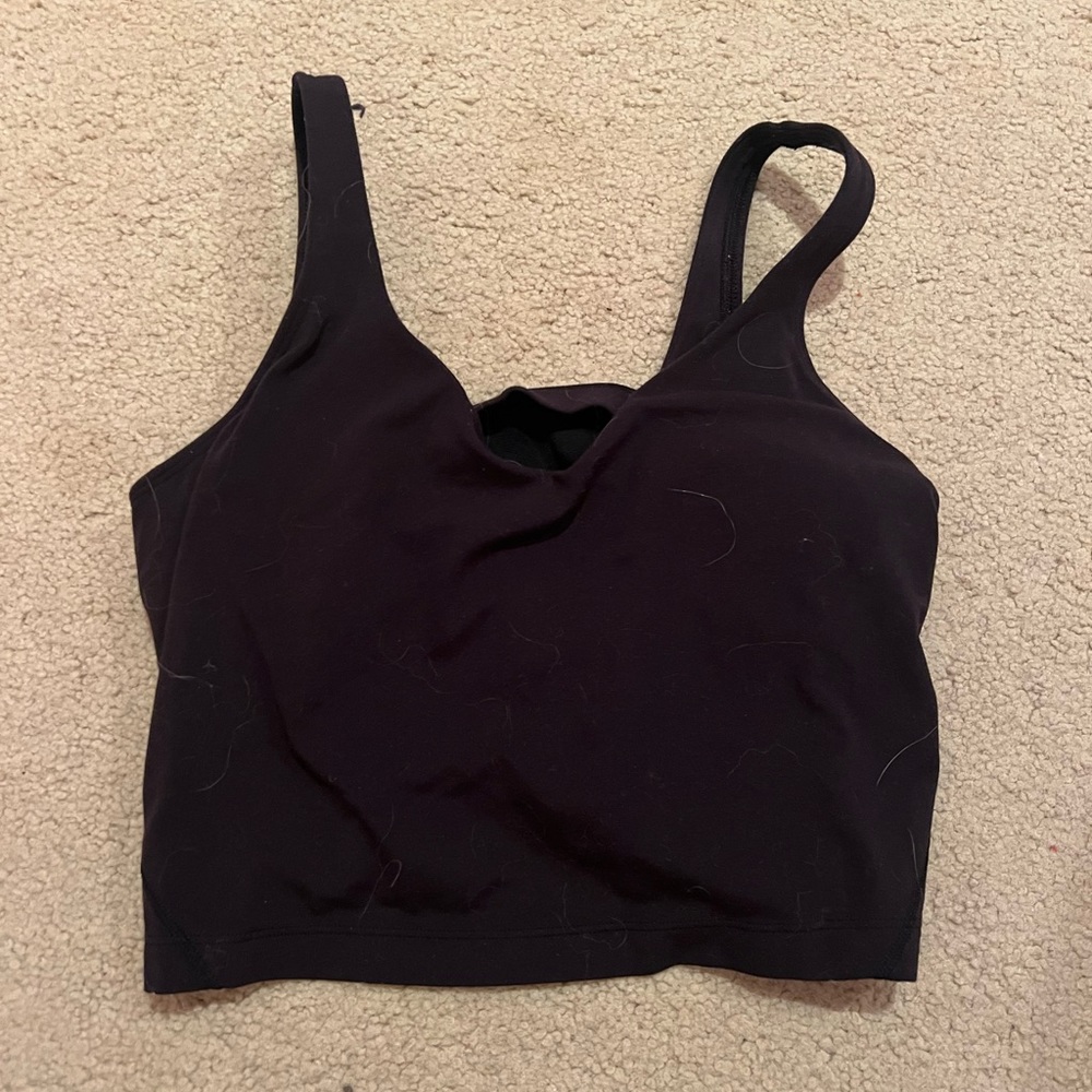 black lulu align tank